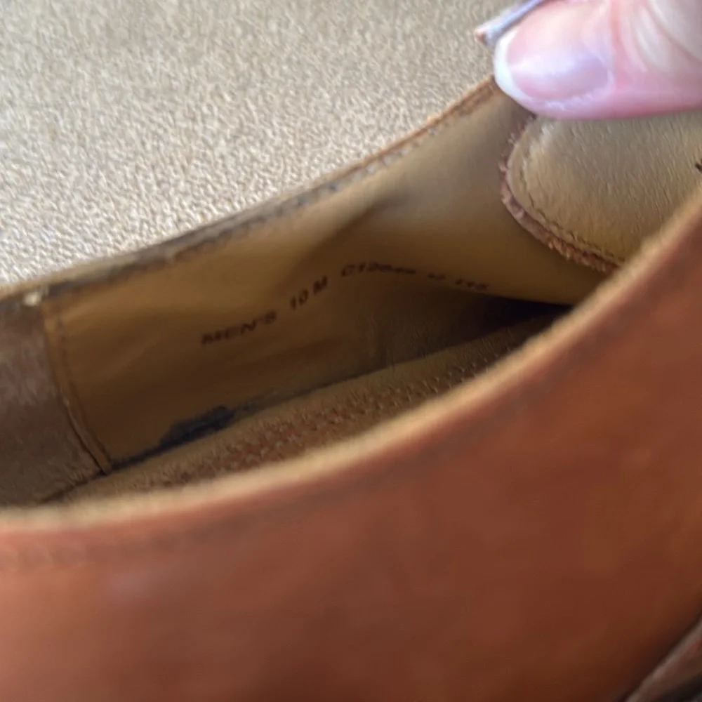 Cole Haan Grand OS Size 10 Brown Leather Oxford Dress Shoes C12849 (NH)